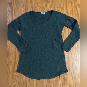 Old Navy Forest Green Knit V-Neck Sweater Size Small